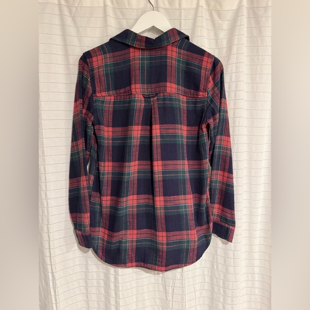 American Eagle Outfitters AHH-MAZINGLY SOFT Pink Plaid Flannel Button Down Shirt - Picture 5 of 5